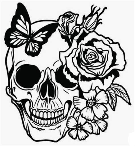 Skull & Roses Dia De Los Muertos || Custom Vinyl Bumper Sticker |} Many