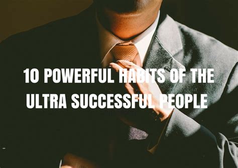 10 Powerful Habits of the Ultra Successful People [Infographic] | The ...