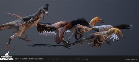 Artstation Prehistoric Kingdom Velociraptor Mongonliensis Legacy