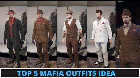 Gta V Online Top 5 Mafia Outfit Ideas Youtube