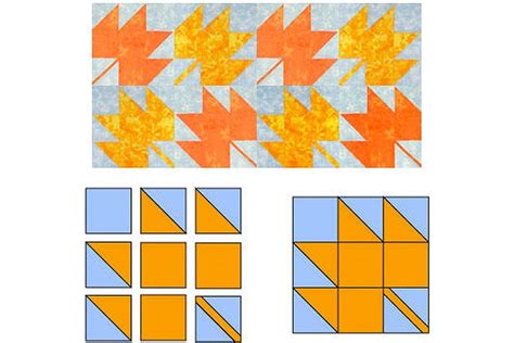 Free Printable Maple Leaf Quilt Pattern