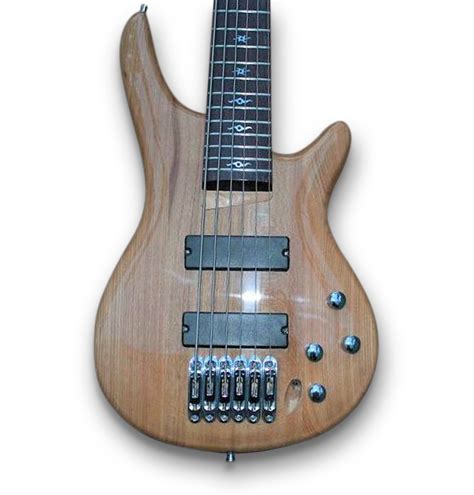 Custom Natural Wood Elegant Electric Bass Guitar Palace Guitars