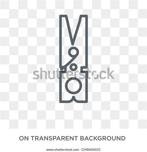 Clothes Peg Icon Trendy Flat Vector Stock Vector Royalty Free