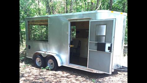 There are 657 trailer house for sale on etsy, and they cost us$ 26.29 on average. Cargo Trailer Converted Into Tiny House - YouTube