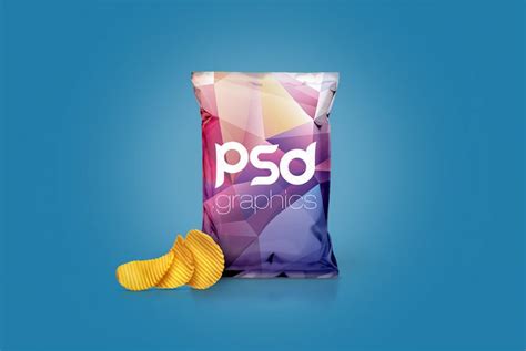 Mockup packaging bag potato chips. High-res Chips Bag Mockup Freebie - DesignHooks