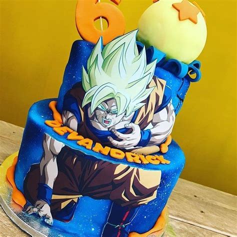 He offered his whole collection which his nephew lastly, a traditional cake served as the centerpiece of the table. Wow! Amazing Dragonball Z cake by @cakesbykee - Edible Image Software | Dragonball z cake ...