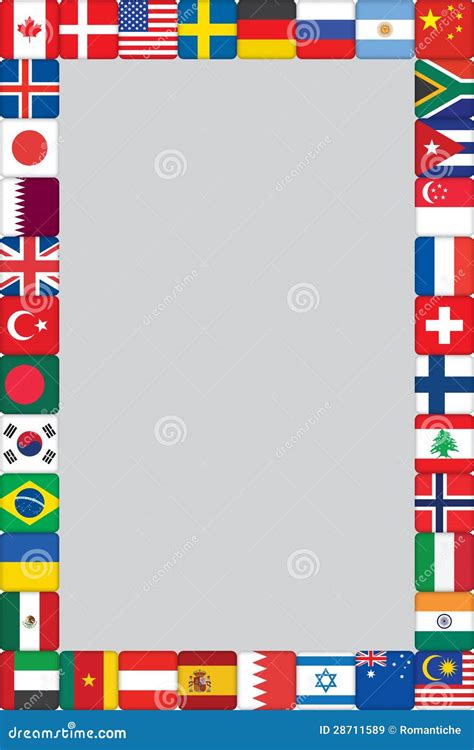 World Flags Icons Frame Royalty Free Stock Images Image 28711589