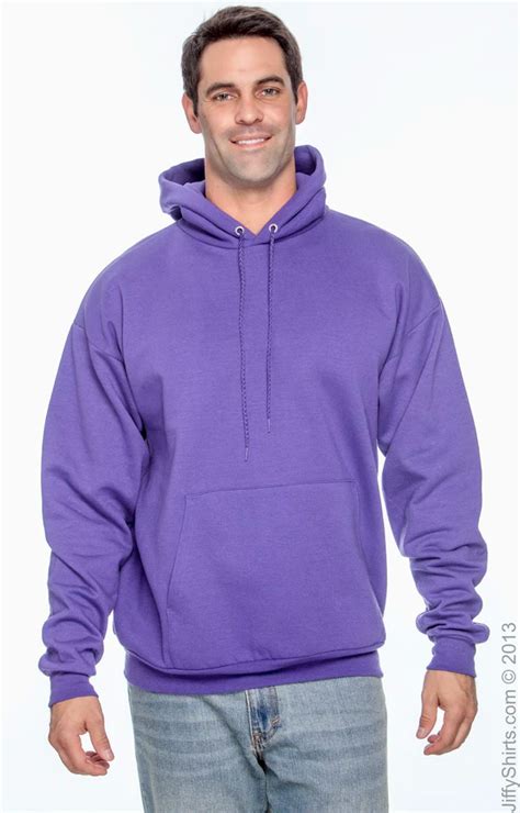 Hanes P170 Purple Unisex 78 Oz Ecosmart® 5050 Pullover Hooded