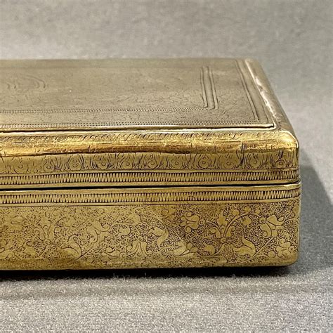 Vintage Engraved Brass Trinket Box Antique Brass And Copper Hemswell Antique Centres