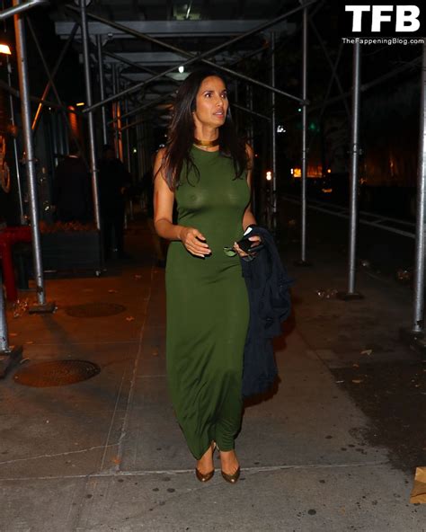 Padma Lakshmi Flashes Her Nude Tits As She Hits The Cfda After Party 9
