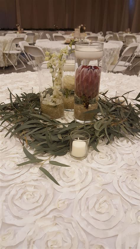 Bronwyn and matt are incredible florists and artists! Wedding reception table centerpieces by Kistner's Flowers ...