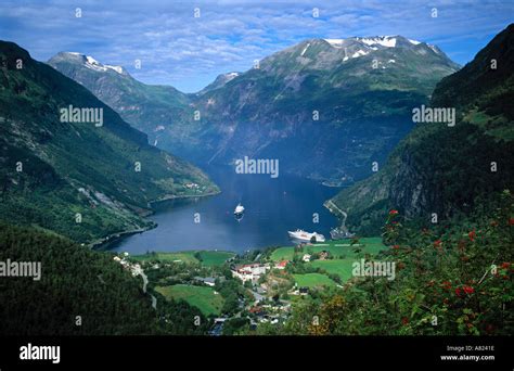 Geiranger Fjord Western Fjords Norway Stock Photo Royalty Free Image
