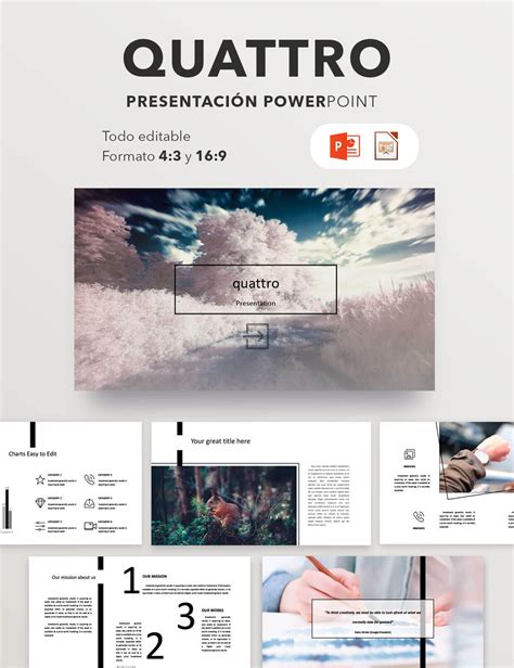Plantilla Premium Presentación De Empresa Quattro Power Point