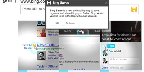 Bing Launches Bing Saves Save And Organize Content