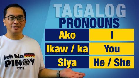 I You Heshe Guide To Tagalog Personal Pronouns E21 Youtube