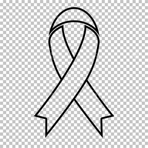 Cancer Ribbon Svg Ribbon Outline Svg Awareness Ribbon Svg Etsy