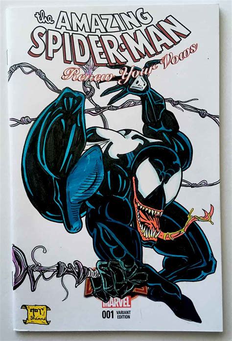 Venom Amazing Spider Man 300 Todd Mcfarlane Homage By Joshua H