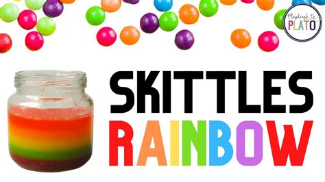 Skittles Rainbow Science Experiment Youtube