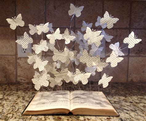 Book Lover Art Paper Butterflies Book Art By Butterflybooksco