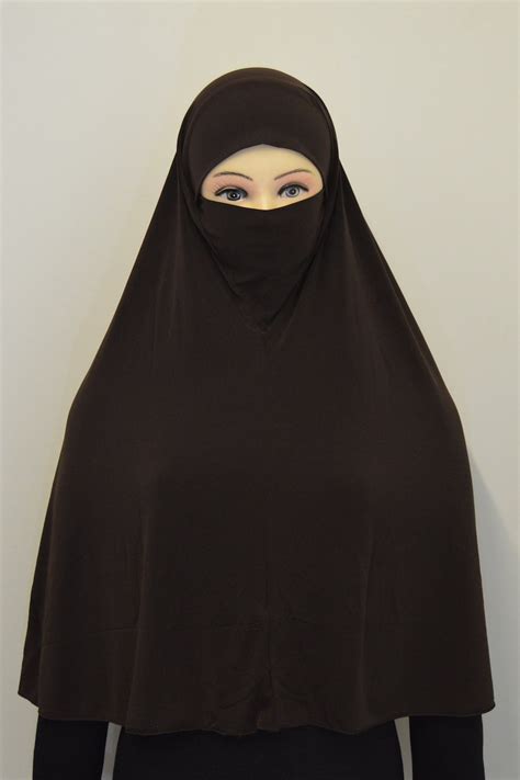 Ladies One Piece Hijab Niqab Mask Include Face Veil High Etsy