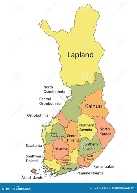 Political Map Of Finland