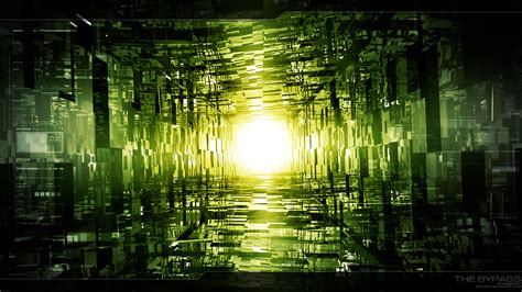 Dark space scifi tunnel background. 45 HD Green Wallpapers/Backgrounds For Free Download