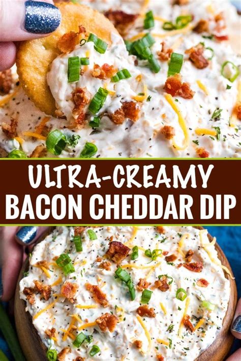 Made In Just 5 Minutes This Creamy Bacon Cheddar Dip Is Super Easy To