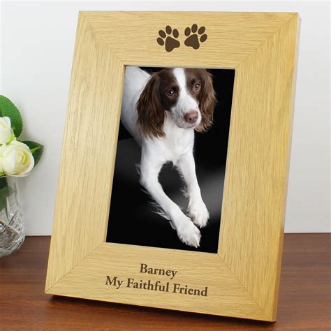 Personalised Pet Frame Wooden 4x6 Photo Frame Pet Etsy