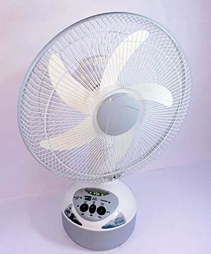Buy Manjit Electronic And Outdoor Rechargeable Plastic Table Fan With Inbuilt Led Light Works On