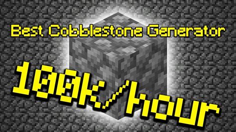 How To Make A COBBLESTONE GENERATOR In Minecraft Hypixel Skyblock YouTube