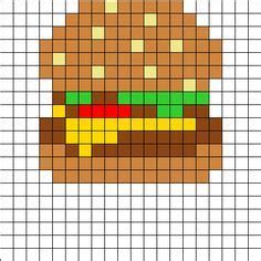 Food Pixel Art By Galegshop Perler Bead Templates Melty Bead My XXX Hot Girl
