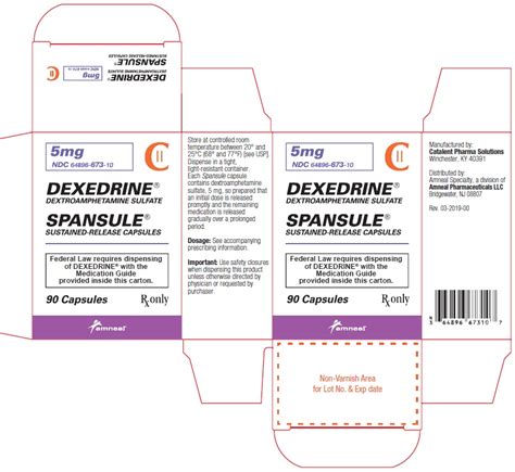 Dailymed Dexedrine Spansule Dextroamphetamine Sulfate Capsule Extended Release