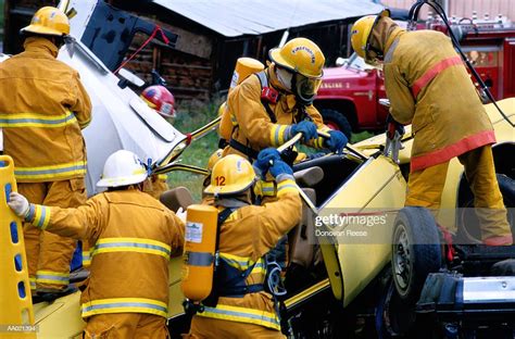 Fire Rescue Workers High Res Stock Photo Getty Images