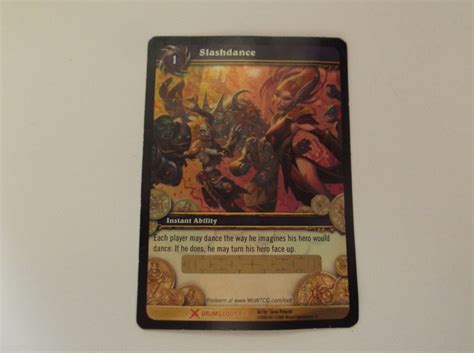 World Of Warcraft Drums Slashdance Ability Trading Card Rare