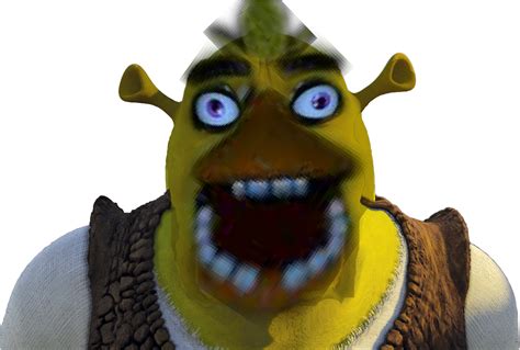Download Shrek Face Zoomed Up Meme Shrek Invisible Background