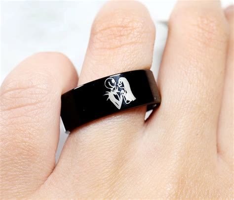 Jack Skellington Ring Nightmare Before Christmas Engagement Wedding R