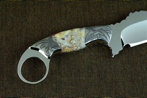 A young bride in the midst of her wedding finds herself mysteriously transported to the tardis. "Bulldog" Fine Handmade Knife by Jay Fisher