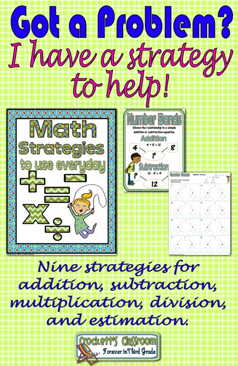 Math Strategies Strategy Posters And Practice Pages For Addition