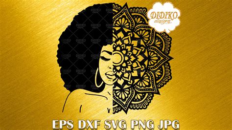 Clip Art And Image Files Card Making And Stationery Afro Girl Svg African