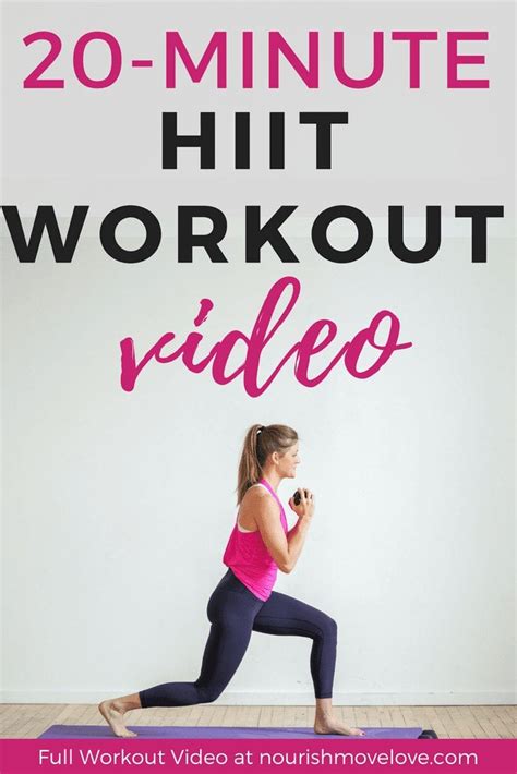 20 Minute Hiit Workout Videopin3 Nourish Move Love