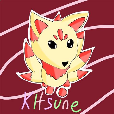 Kitsune Speededit Adopt Me Uwu Kitsune Adoption Fire And Ice