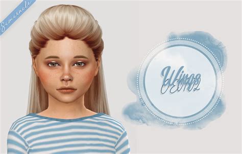 Simiracle Wings Oe0102 Hair Retextured ~ Sims 4 Hairs Toddler Hair