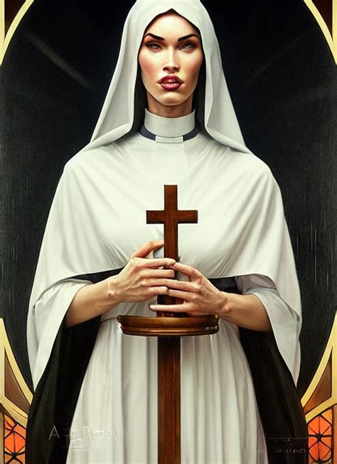 Stable Diffusion Prompt Portrait Of Megan Fox As A Nun PromptHero