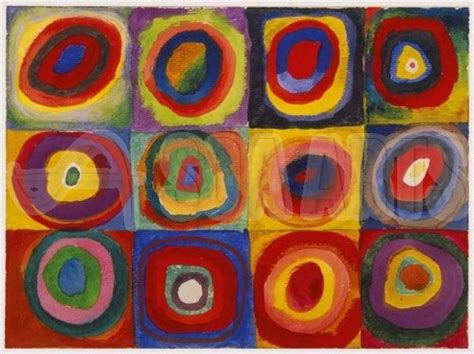 Color Study Squares With Concentric Circles By Wassily Kandinsky