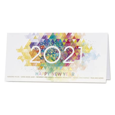 Maybe you would like to learn more about one of these? Carte de vœux professionnelle mosaïque de couleurs et 2021 ...