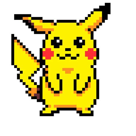 Pixel Art Pikachu Facile Pixel Art Pikachu Pixel Art Pokemon Pixel Art