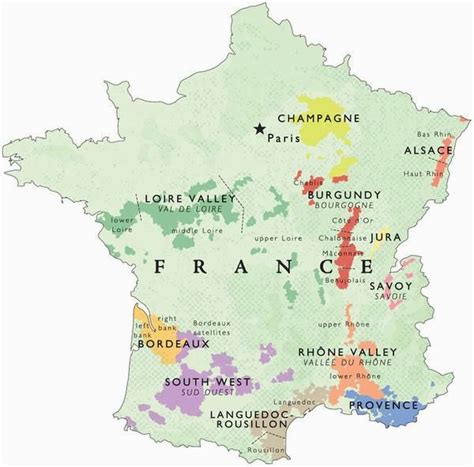 Map Of Wine Regions Of France Secretmuseum