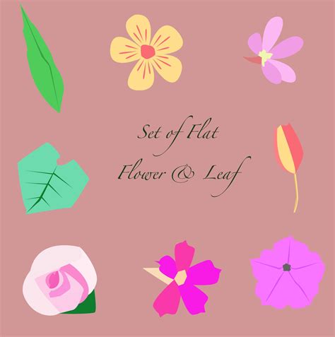 set of colorful flat flowers vector illustration 3220952 vector art at vecteezy