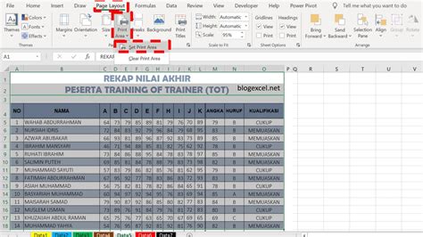 Cara Mencetak Semua Atau Sebagian Lembar Kerja Di Excel Tips Excel