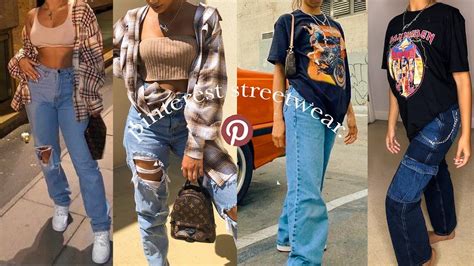 Recreating Iconic Pinterest Outfits Streetwear Youtube